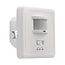 LED Einbaubewegungssensor 150° - PIR Infrarot Bewegungsmelder - 230V max. 1200W  - IP20