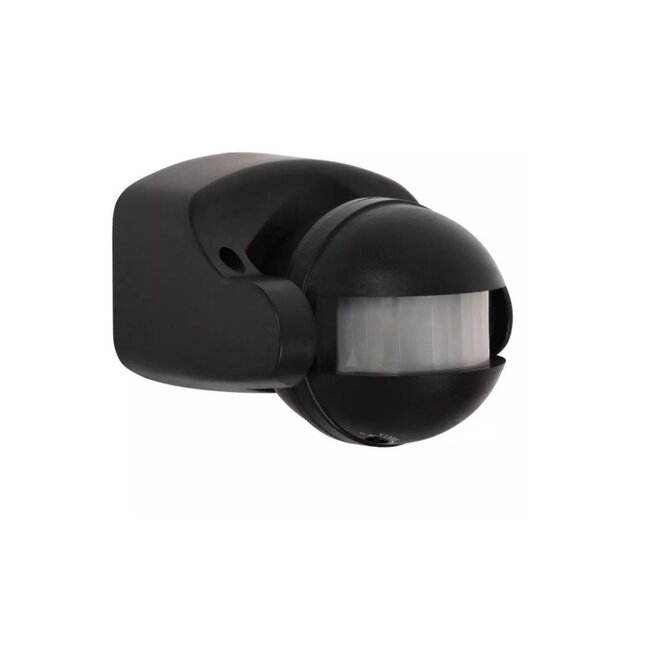 Bewegungssensor Außenbereich 160° -  IP44 - PIR Infrarot Bewegungsmelder - 230V max. 1200W  - schwarz