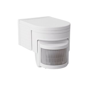 Bewegungssensor Außenbereich 160° -  IP44 - PIR Infrarot Bewegungsmelder - 230V max. 1200W  - weiß