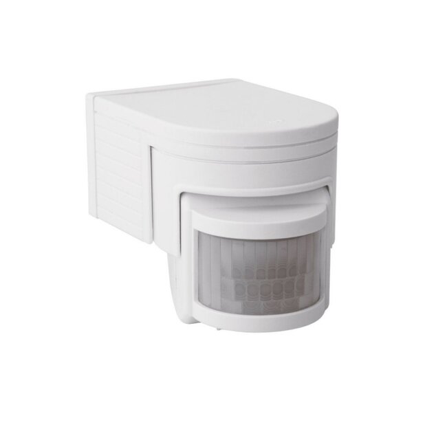 Bewegungssensor Außenbereich 160° -  IP44 - PIR Infrarot Bewegungsmelder - 230V max. 1200W  - weiß