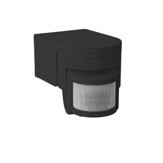 Bewegungssensor Außenbereich 160° -  IP44 - PIR Infrarot Bewegungsmelder - 230V max. 1200W  - schw.