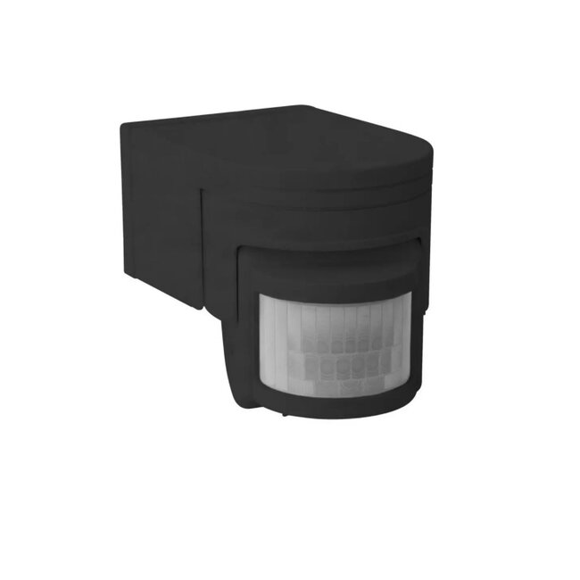 Bewegungssensor Außenbereich 160° -  IP44 - PIR Infrarot Bewegungsmelder - 230V max. 1200W  - schwarz