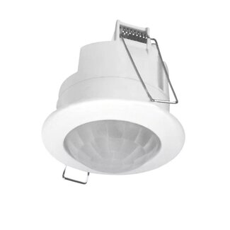Einbaubewegungssensor 360° -  IP20 - PIR Infrarot Bewegungsmelder - 230V max. 1200W  - weiß