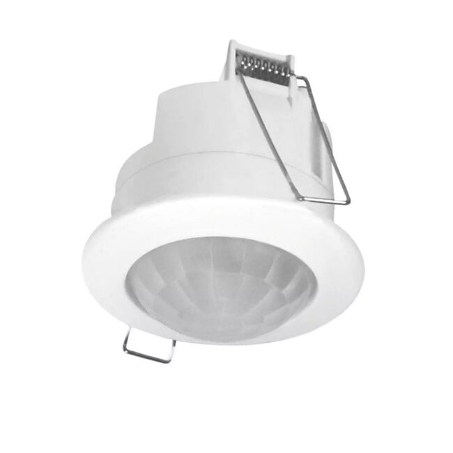Einbaubewegungssensor 360° -  IP20 - PIR Infrarot Bewegungsmelder - 230V max. 1200W  - weiß