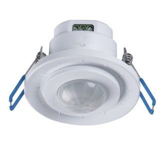 Einbau Bewegungssensor 360° -  IP20 - PIR Infrarot Bewegungsmelder - 230V max. 800W  - schwenkbar - Weiß