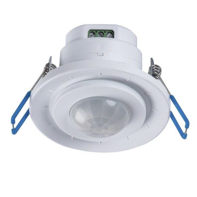 Einbau Bewegungssensor 360° -  IP20 - PIR Infrarot Bewegungsmelder - 230V max. 800W  - schwenkbar - Weiß