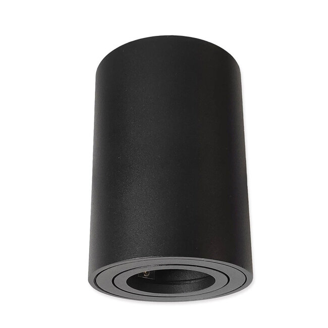 LED Deckenspot - Tube rund - Schwarz - mit GU10 Fassung - schwenkbar - exkl. LED Spot