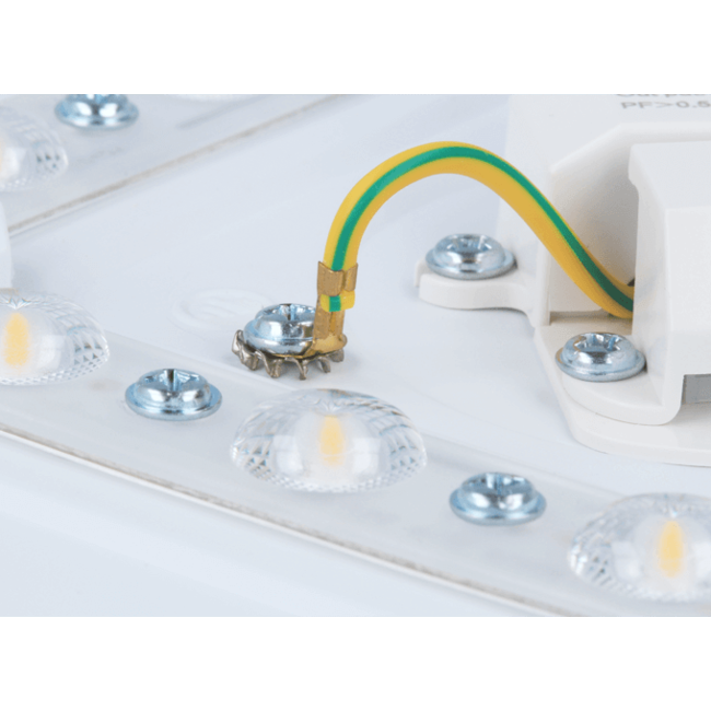 LED Deckenleuchte rund Weiß - 12W entspricht 90W - Neutralweiß 4000K - 255x55mm