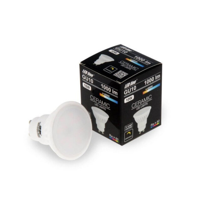 LED Spot GU10 - 10W - 4000K Neutralweiß - entspricht 86-100W - dimmbar