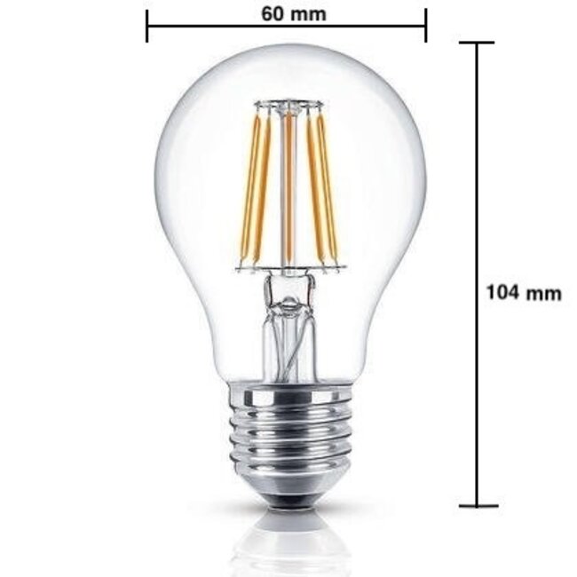 LED Fadenlampe dimmbar - E27 A60 - 4W entspricht 50W - 2700K Warmweiß