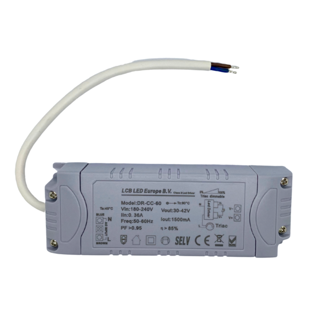 LED Trafo dimmbar - Triac / Phasenanschnitt - geeignet für 54W/60W LED Panels