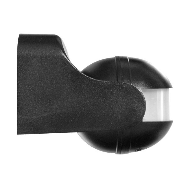 LED Bewegungssensor Schwarz 180° - PIR infrarot Bewegungsmelder - 230V max. 300W