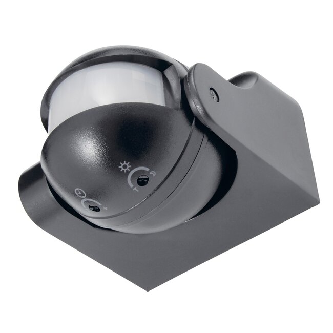 LED Bewegungssensor Schwarz 180° - PIR infrarot Bewegungsmelder - 230V max. 300W