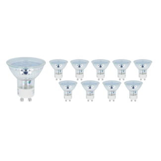 10er Pack - GU10 LED Spots - 3W entspricht 27W - Lichtfarbe optional