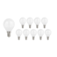 Vorteilspack 10 Stück - E14 LED Lampen - Typ G45 - 6W entspricht 50W - Lichtfarbe optional