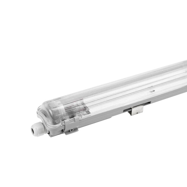60cm LED Halterung IP65 + 1 LED High Lumen Leuchtstoffröhre 10W - 6000K 865 Tageslichtweiß -  Komplettset