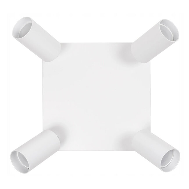 LED Deckenspot Weiß - 4 verstellbare GU10 Fassungen für LED Spots - exkl. LED Spot