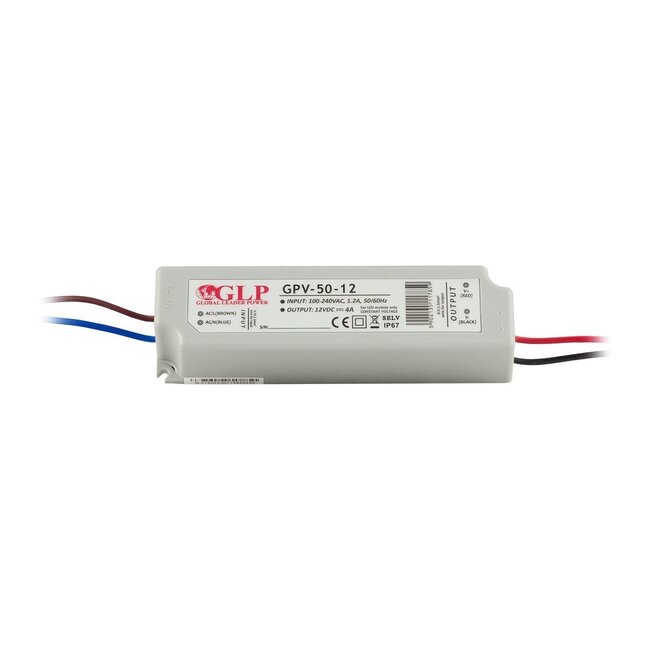 LED Netzteil - 12V 48W 2A - IP67 wasserdicht