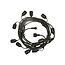 Lichterkette 5m - 10x E27 Fassung - LED Lampen optional