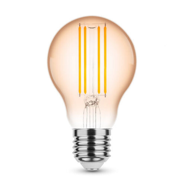 LED Fadenlampe E27 - A60 - 4W entspricht 33W - 1800K extra Warmweiß