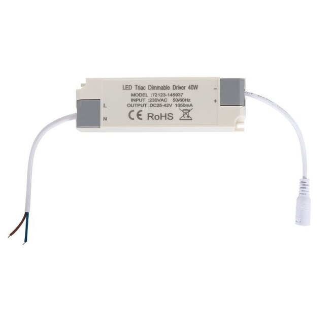Triac Trafo dimmbar - 36W/40W - 30-42V Output - 1000mA - für LED Panel - flimmerfrei