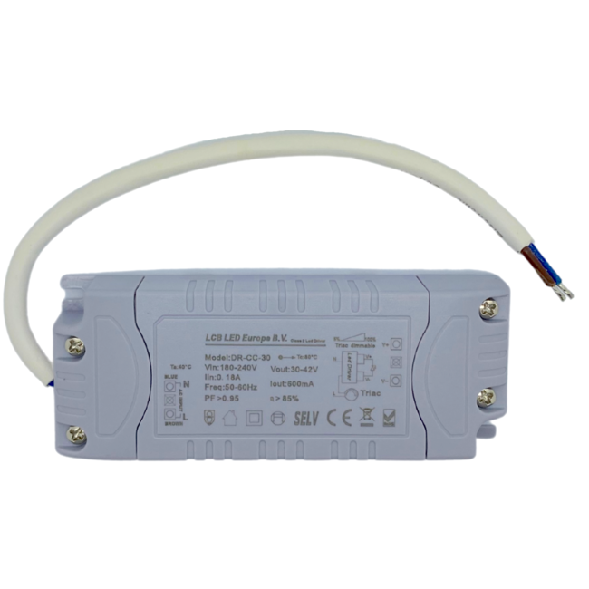 Dimmbarer LED Trafo - Triac / Phasenanschnitt - für 25W LED Panels