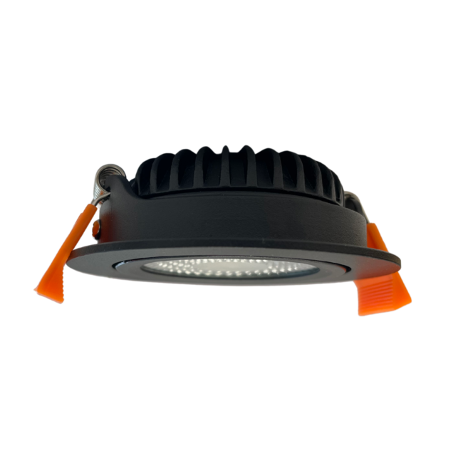 LED Einbaustrahler Schwarz dimmbar IP65 - 5W Dim to Warm 1800K-2800K
