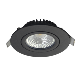 LED Einbauspot Schw. dimmbar - 5W entspricht 50W - 2700K Warmweiß