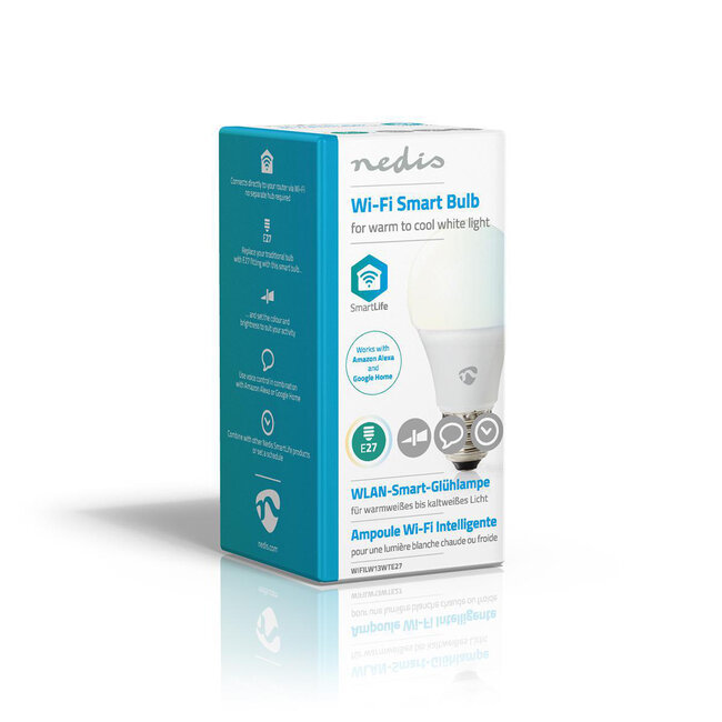 WLAN LED Lampe - E27 9W - CCT  2700K-6500K- SmartLife