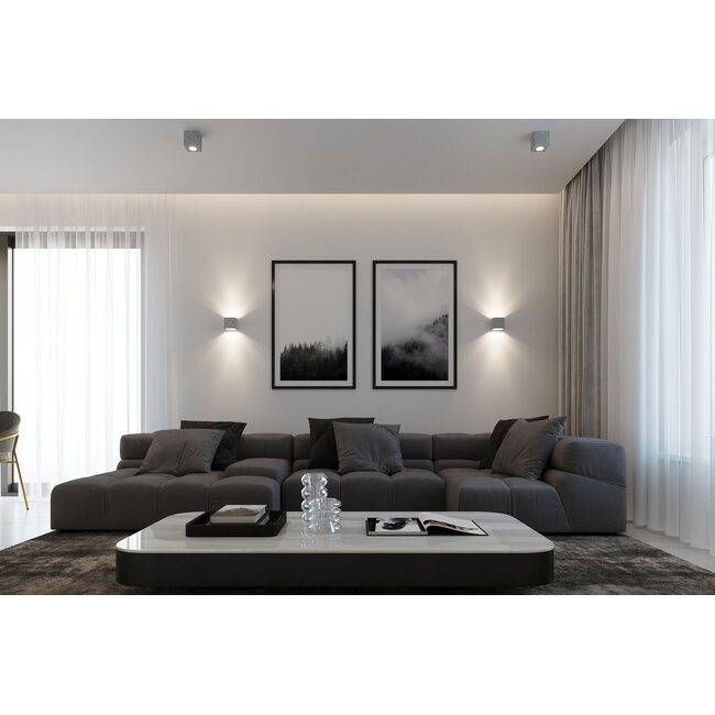 LED Wandleuchte Beton QUAD - 1 x G9 Fassung - exkl. LED's