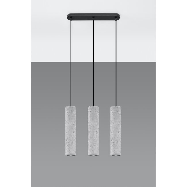 LED Hängeleuchte Beton LUVO - 3 x GU10 Fassung - exkl. LED's