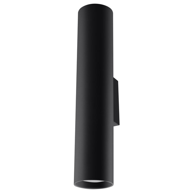 LED Wandleuchte Mattschwarz LOOPEZ - 1 x GU10 Fassung - exkl. LED's