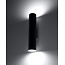 LED Wandleuchte Mattschwarz LOOPEZ - 1 x GU10 Fassung - exkl. LED's