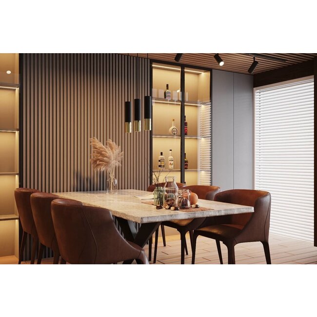 LED Deckenspot Schwarz Gold LOOPEZ - 1 x GU10 Fassung - exkl. LED's