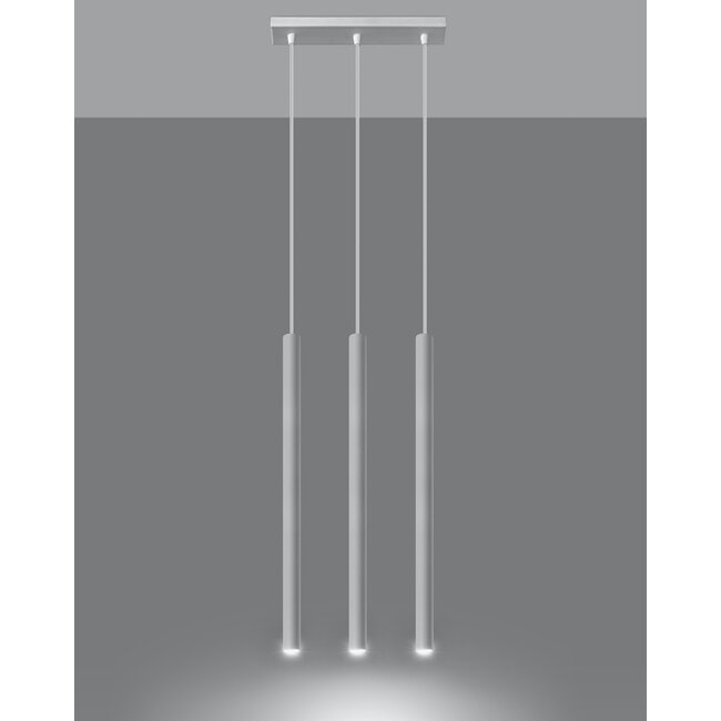 LED Hängeleuchte Weiß PASTELO - 3 x G9 Fassung - exkl. LED's
