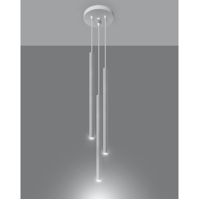 LED Hängeleuchte Weiß PASTELO - 3 x G9 Fassung - exkl. LED's