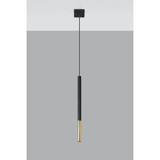 LED Hängeleuchte Schwarz Gold MOZAICA - 1 x G9 Fassung - exkl. LED's