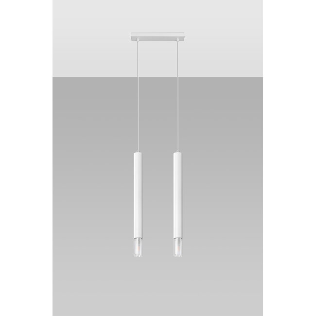 LED Hängeleuchte Weiß WEZYR - 2 x G9 Fassung - exkl. LED's