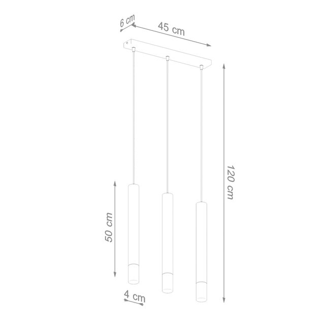 LED Hängeleuchte Weiß WEZYR - 2 x G9 Fassung - exkl. LED's