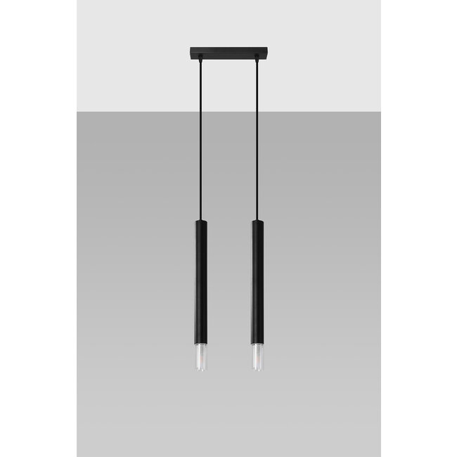 LED Hängeleuchte Schwarz WEZYR - 2 x G9 Fassung - exkl. LED's