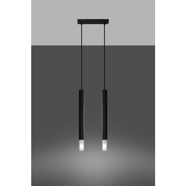 LED Hängeleuchte Schwarz WEZYR - 2 x G9 Fassung - exkl. LED's