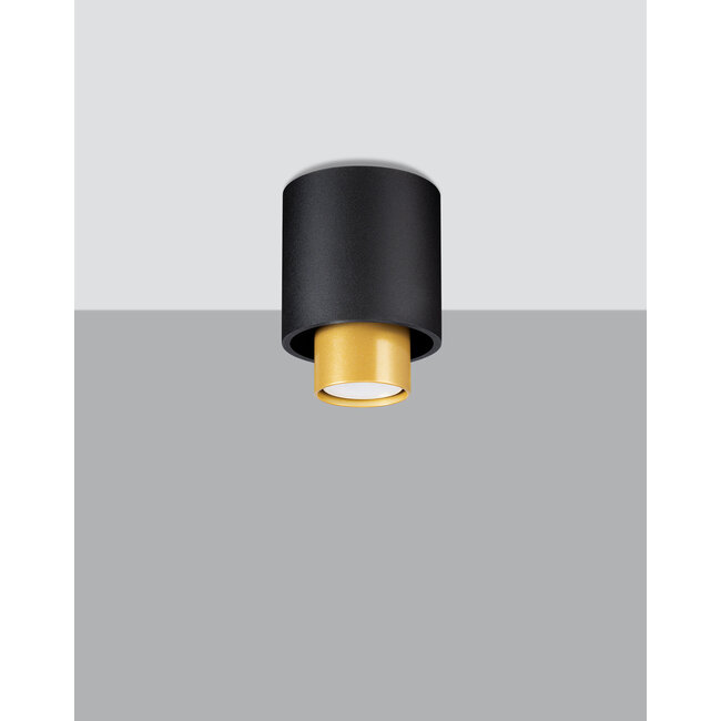 LED Deckenspot Schwarz NESI - 1 x GU10 Fassung - exkl. LED's