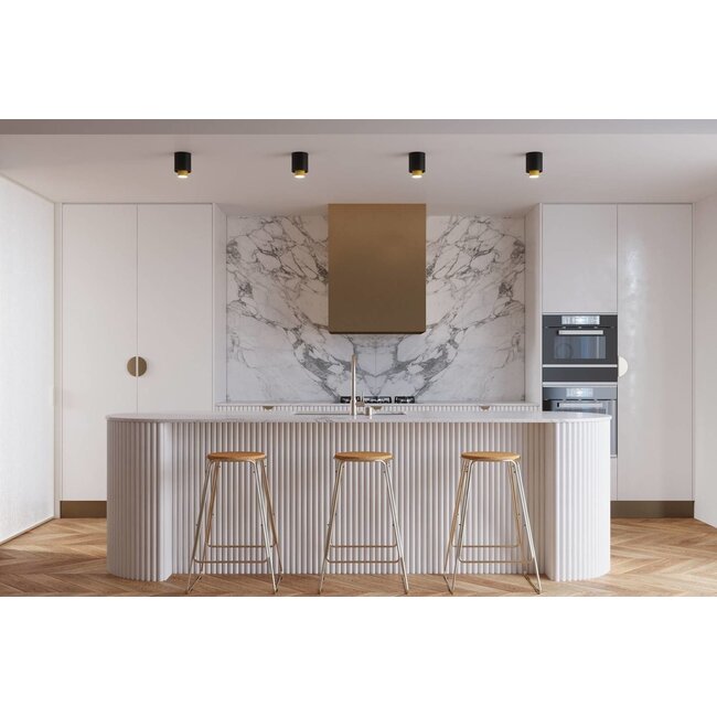 LED Deckenspot Schwarz NESI - 1 x GU10 Fassung - exkl. LED's