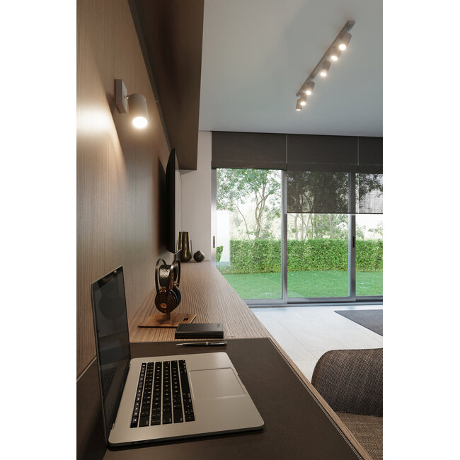 LED Deckenspot Grau RING - 4 x GU10 Fassung - exkl. LED's