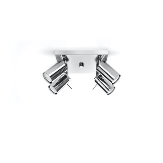 LED Deckenspot Chrom RING - 4 x GU10 Fassung - exkl. LED's
