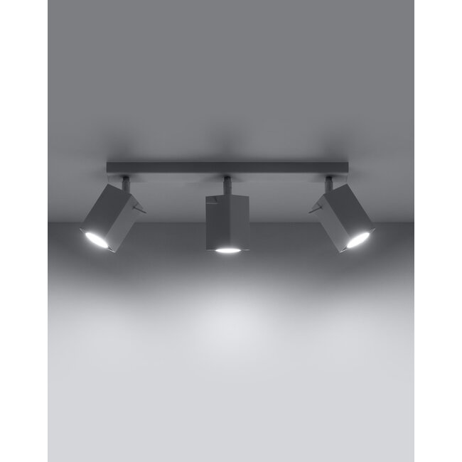 LED Deckenspot Weiß MERIDA - 3 x GU10 Fassung - exkl. LED's