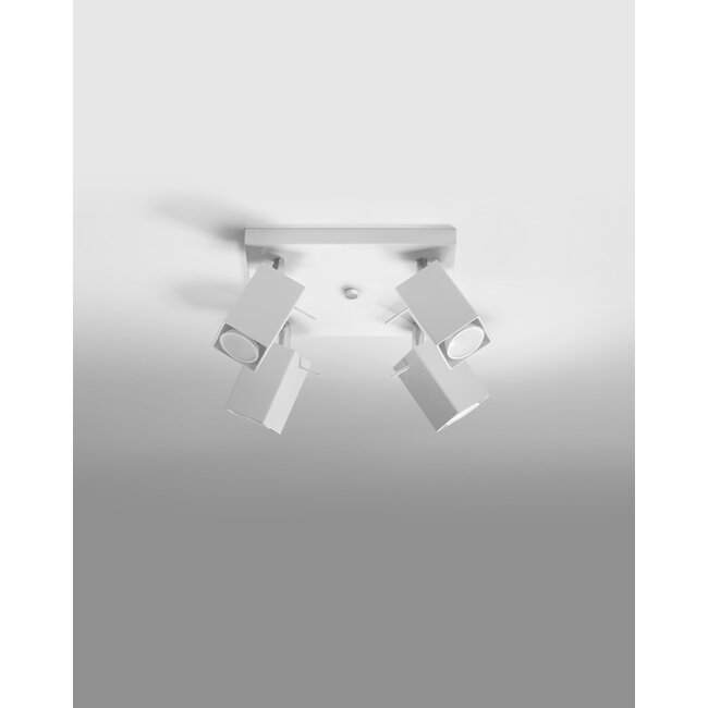 LED Deckenspot Weiß MERIDA - 4 x GU10 Fassung - exkl. LED's