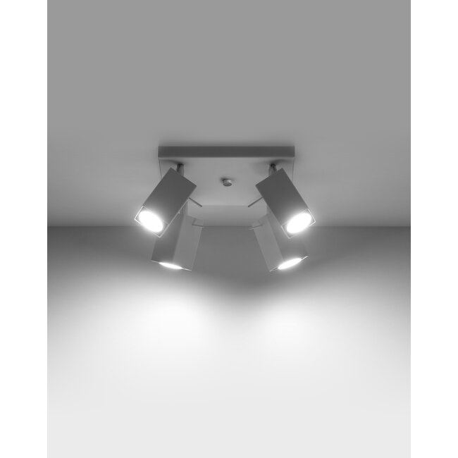 LED Deckenspot Weiß MERIDA - 4 x GU10 Fassung - exkl. LED's