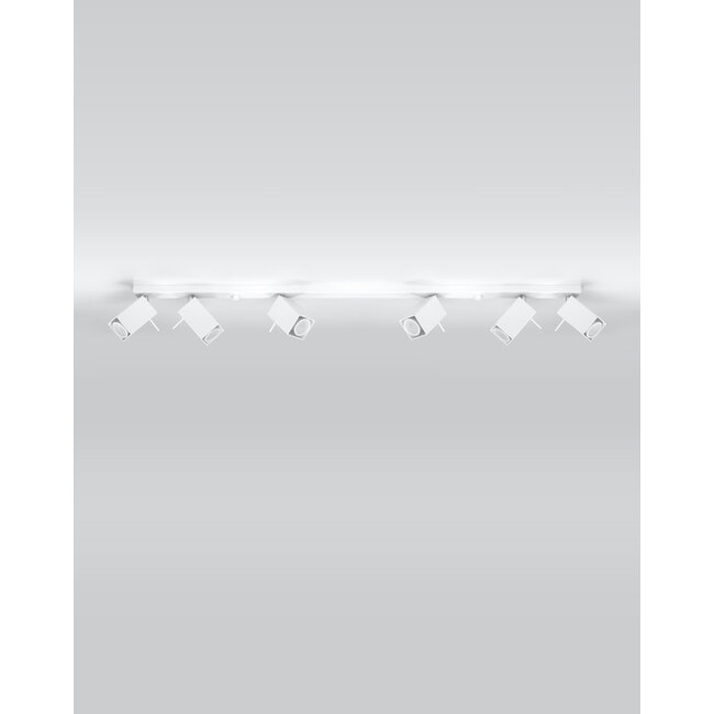 LED Deckenspot Weiß MERIDA - 6 x GU10 Fassung - exkl. LED's