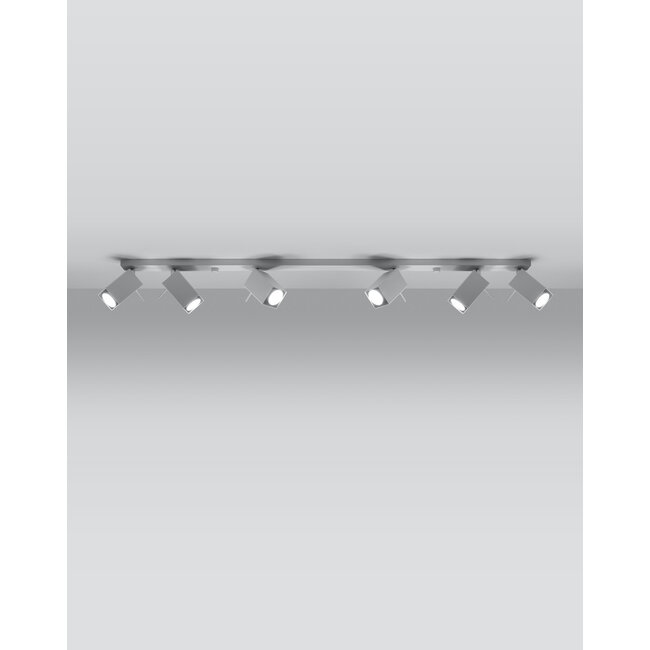 LED Deckenspot Weiß MERIDA - 6 x GU10 Fassung - exkl. LED's